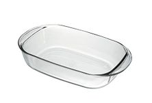 Duralex Ovenchef Clear Rectangular Roaster 13" 2.5 LTR 1 Pcs (6001AF), Medium