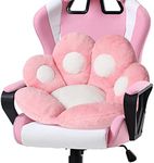 DITUCU Cat Paw Cushion Lazy Sofa Office Chair Cushion Bear Paw Warm Floor Cute Seat Cushion for Dining Room Bedroom Comfort Chair for Health Building Pink