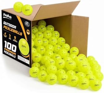 PlayBolt Outdoor Pickleball Ball, 100 Pack Bulk Pickle Balls Set, USAPA