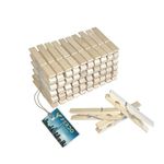 Ferdo Stylo Wooden Clothes Pins, 50 Pack, 2.9 in, Clothes Pins Wooden, Clothespins, Clothes Pin, Rust Resistant with Heavy-Duty Coil for Pictures, Classroom, Decorations and Crafts