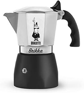 New BIALETTI 2 Cup BRIKKA Espresso Coffee Maker Percolator Perculator Stove Top