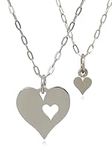 Sterling Silver Mother Daughter Hea