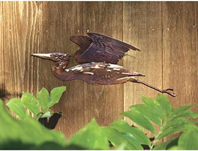 Ancient Graffiti Flamed Copper Wall Mount Heron