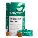 Be Bodywise Multivitamin Gummies | 60 Day Pack | With Fibre, Zinc, Iron & Biotin | Vitamin D3, B6, E & A | Boosts Energy & Stamina, Improves Immunity & Skin Health | Vegan, Gluten & Gelatin Free