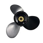 Boatman Boat Aluminum Propeller 9 1/4 x 12 fit Suzuki Outboard Engine DF8A 9.9A 15 20/DT9.9 15 HP,10 Spline Tooth Parts No.58100-89L50-019