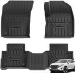 3W Floor Mats Fit for Nissan Qashqai 2022-2024 2025 (Not for e-Power), All Weather Dog Friendly TPE Car Mats, Waterproof Anti-Slip Easy to Clean Heavy Duty Rubber Floor Liner Nissan Accessories