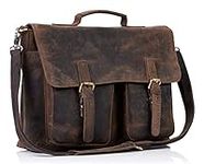 KomalC 18 Inch Leather briefcase La