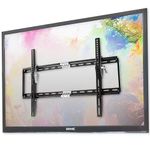 Duronic 33" - 60" TV Bracket TVB777 Heavy Duty Adjustable Black Wall Bracket For LCD|Plasma|LED|3D|4K |OLED |QLED For Wide Screens With Tilt down. VESA 200 X 200, 400 X 400, 600 X 400