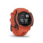 Garmin Instinct 2S, Smaller Rugged GPS Smartwatch, Built-in Sports Apps and Health Monitoring, Ultratough Design Features, Poppy