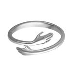 Rihi By P.C.Chandra 925 Sterling Silver Hug Ring