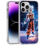 SEMONE Phone case and Black Different Instinct Full Form Mastered Minimalist Art Complete Goku Ultra Compatible with iPhone X XS Anti-Scratch Shockproof Transparent