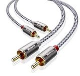 Ruaeoda RCA Cable 6 ft, 2RCA Male t