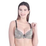 Brachy Polycotton Women's Everyday Heavily Soft Padded Underwired Push Up Bra Bca_Tpupc01_28A_Beige