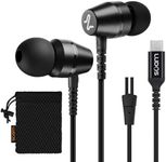 LUDOS OMNITONE USB C Headphones, 5 Years Warranty, USB-C Earbuds for iPhone 16 15 Pro Max Plus Samsung Galaxy S23 Ultra S22 S21 FE S20 Z Flip 3 Fold 4 A53 A54, USB Type C Earphones for iPad Pro