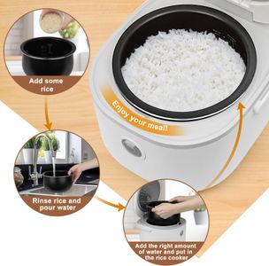 Bear 4-Cup Multifunction Rice Cooker – White