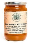 Raw Farm - Pure Raw Wildflowers and Herbs Honey 900 g - Unfiltered, Unheated, Unprocessed, Cold-Extracted – Rich in Enzymes & Pollen, Straight from the bee hive