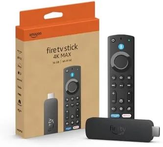 Amazon Fire TV Stick 4K Max streaming device (newest model) supports Wi-Fi 6E, free & live TV without cable or satellite