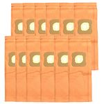 Pack 12 Vacuum Bags for Kirby G3,G4,G5,G6,G7,Gsix,Ultimate G 197394 Sentria Diamond, Compatible with Kirby Part # 204803, 205803 Micron Magic Replacement Dust Bag