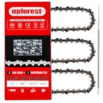 14“ Chainsaw Chain 3/8" LP Pitch, 050" Gauge, 52 Drive Links Fits Husqvarna120, Echo CS-310 Compatible with Ryobi RY3714,RY40530, POULAN 190, 220, 260,Craftsman 358.34104 S52 (3 Chains)