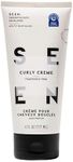 SEEN Curly Creme, Fragrance Free - Non-Comedogenic & Sulfate Free Curl Defining Styling Hair Cream- Anti Frizz- Heat Protectant- Safe for Sensitive Skin