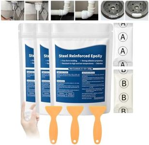 XIRUJNFD Strong Clay Iron Adhesive 3.5 oz/100g, Steel Reinforced Epoxy Putty, High-Strength Multi-Purpose Repair Clay, Waterproof & Heat Resistant for Plastic Metal Ceramic Wood Tile Glass (3 Pcs)