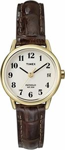 Reloj Timex Easy Reader para mujer, 25 mm, marrón y dorado, T20071
