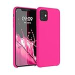 kwmobile Case Compatible with Apple iPhone 11 Case - TPU Silicone Phone Cover with Soft Finish - Neon Pink