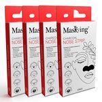 MASKING skin Charcoal Nose Strip for Blackheads Remover for Women, Men (Pack of 4) 20 Strips