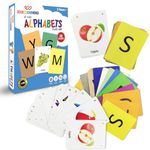 Wembley Flash Cards for Kids Toys 1 2 3 4 5 Years Babies Boys Girls | Educational Preschoolers Montessori Early Learning Flash Cards – Alphabets, Set of 28 Cards