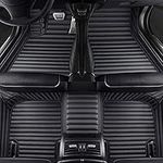 Custom Car Floor Mats for MG HS (AS23) 2018 2019 2020 2021 2022 2023, Leather Full Coverage Luxury Floor Liners All Weather Waterproof Non-Slip Protection Pads Interior Accessories,A/Black