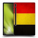 Head Case Designs Belgium Belgian België Vintage Flags Soft Gel Case Compatible With Samsung Galaxy Tab S8 Plus