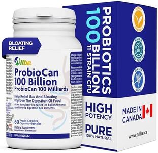 Allbe Probiotics for Men & Womens - 100 Billion CFU with 11 Strains, Lactobacillus, Acidophilus and L. Gasseri - Support Gut Health, Digestion, Weight Management and Bloating Relief - 60 Vegan Capsules, 1 Per Day