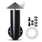 𝟐𝟎𝟐𝟑 𝙐𝗽𝒈𝒓𝒂𝒅𝒆𝒅 Pellet Grill Smoke Stack Chimney Replacement for Pit Boss Traeger Camp Chef, Replacement Stack Smoker Kits with Umbrella, Gasket, Screw, Locking Washer & Washer