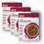 CURRYiT Andhra Mutton Masala Curry Paste 250g | Ready to Cook in 15 mins | Serves 6 | Just add Fresh Chicken, Mutton, Meat, Fish | Made with Ghee | No Preservatives | Eat with Rice | Indian Masala Gravy (Pack of 3 - 250g Each )