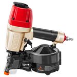 meite CN65S Air Coil Nail Gun, Pneumatic Lightweight Coil Siding Nailer with Safety Nose, Uses Flat Top 38-65 mm Length Coil Nails