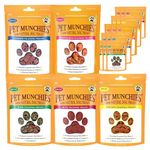 Pet Munchies Training Treats Bundle for Dogs, Multipack with Chicken, Duck, Venison, Sushi, Wild Salmon, Natural Real Meat Dog Treats (20 x 50g)