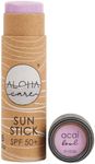 Aloha Sun Stick SPF 50+ | Sunblock Stick for Face | Sunscreen for Surfing | Great Sun Cream for Kids & Outdoor Sports Sunscreen | Plastic Free Packaging 20g | Made in Europe (Purple)