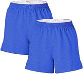 Soffe Girls' Juniors' Short, Royal Heather