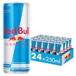 Red Bull Energy Drink, Sugar Free, 250 millilitre (Pack of 24)