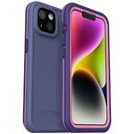 OtterBox FRE Series Waterproof Case with MagSafe (Designed by LifeProof) for iPhone - Non-Retail Packaging (Valor Purple, iPhone 14)