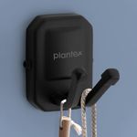 Plantex 304 Grade Stainless Steel Robe Hook for Bathroom/Cloth-Towel Hanger/Hooks for Wall/Bathroom Accessories - Cute (Black)