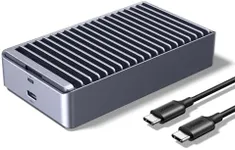 UGREEN 40Gbps M.2 NVMe Enclosure with Aluminum Double-Sided Fin Heat Dissipation, No Noise External SSD Case Compatible with Thunderbolt 4/3/USB4/3.2/2.0 M1 M2 Pro/Max (SSD Not Included)