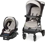 Safety 1st Smooth Ride QCM Travel System, Fast, 1-Hand Lift to fold, Dunes Edge