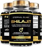 Eternal Elixir shilajit pure himalayan organic supplement, 90 shilajit capsules with pure shilajit extract, trace minerals fulvic and humic acid, shilajit supplement to enhance immunity, Energy levelShilajit Capsules