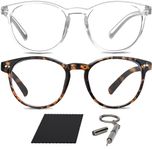 Riccardo Materossi 2 Pack Premium 99.9% Blue Light Blocking Glasses (380-410nm) - Reduce Headaches and Improve Sleep - UK Based Brand