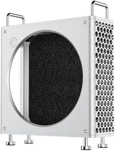 ULANZI QT01 Aluminum Case for 2024 Mac mini M4/M4 Pro, Small Form Factor Gaming PC Case, Mesh Panel Heat Dissipation Aluminum Mount Rack, Anti-Scratch Shockproof Portable Small Standing Cabinet