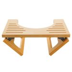 AmazerBath Bamboo Squatting Toilet Stool Collapsible Toilet Potty Stool for Bathroom, Men, Women