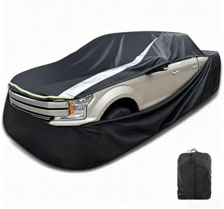 FJWDSC Full Enclosed Truck Cover Waterproof All Weather Universal Fit F-250,Ram 2500/3500,Silverado 2500HD/3500HD,GMC Sierra 2500HD/3500HD,Heavy Duty Truck Cover fit Pickup Length 240-254 inches