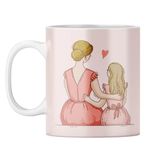 YuBingo Birthday Gift for Mom - Coffee Mug, Printed Tea Cup, Best Mother's Day Gift from Daughter (White, Ceramic, 320ML)