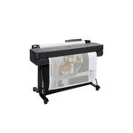 HP DesignJet T630 Large Format Wireless Color Plotter Printer - 36", with Auto Sheet Feeder, Media Bin & Stand (5HB11D)